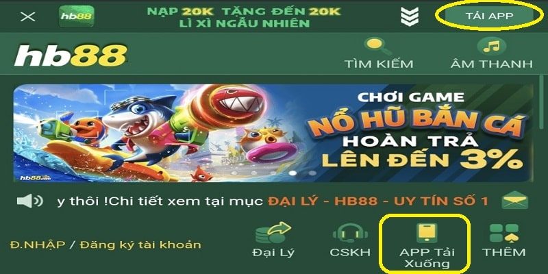 Tải app HB88 hướng dẫn thao tác